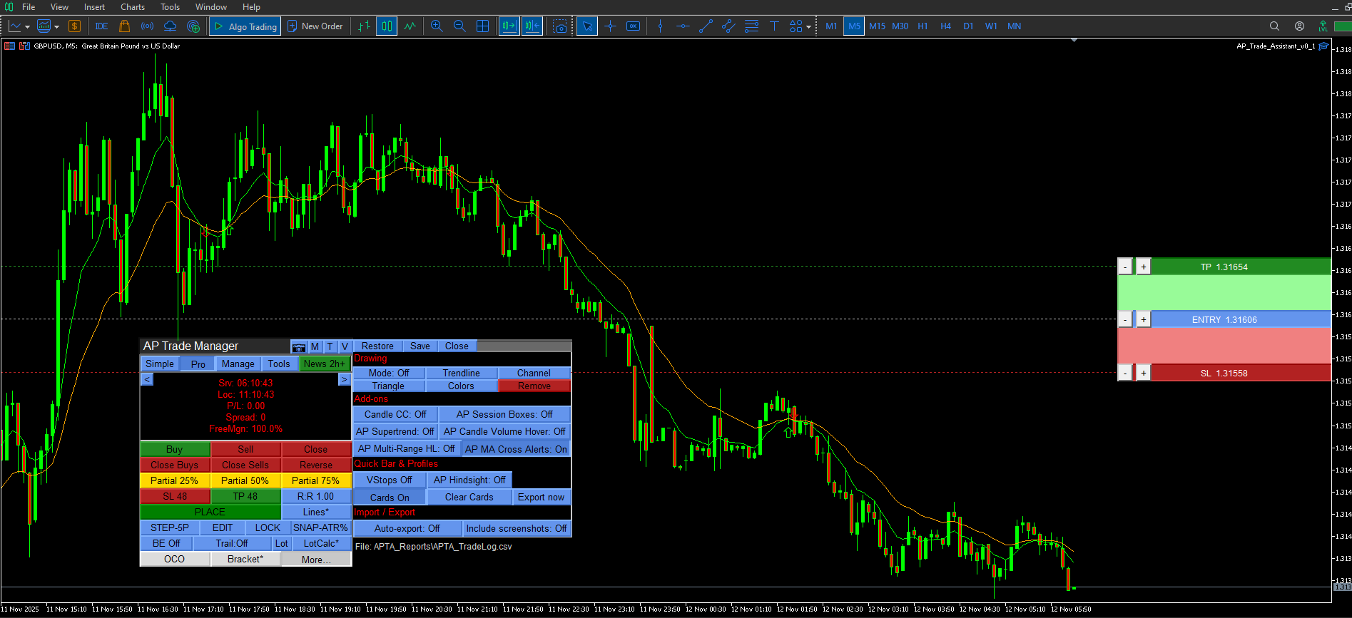 AP Trade Assistant – overlays and countdown tools